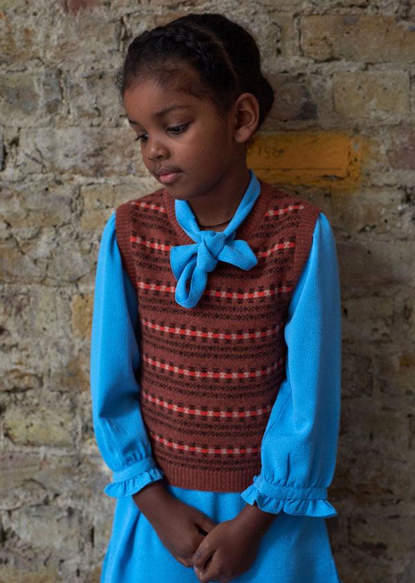 Caramel BELFORD GIRL DRESS - TURQUOISE