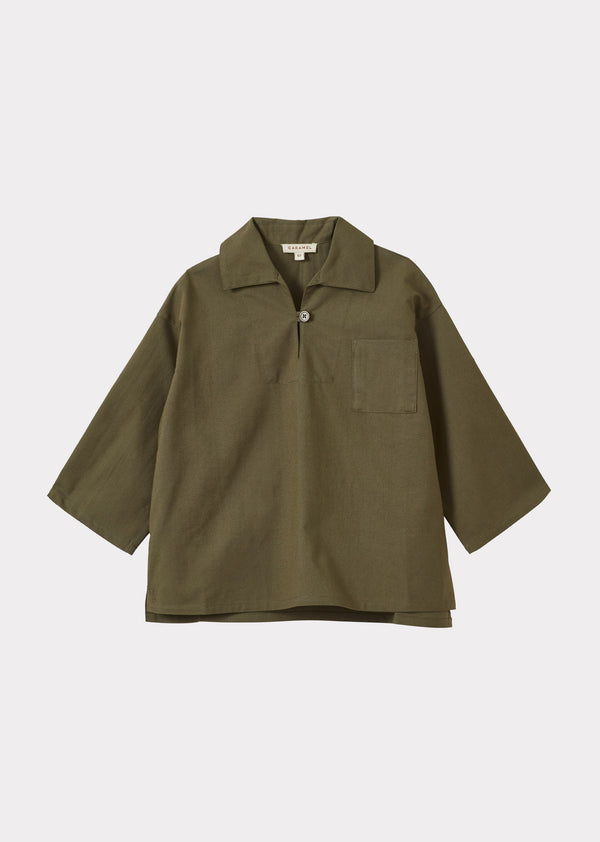 caramel BERGAMOT SHIRT - KHAKI
