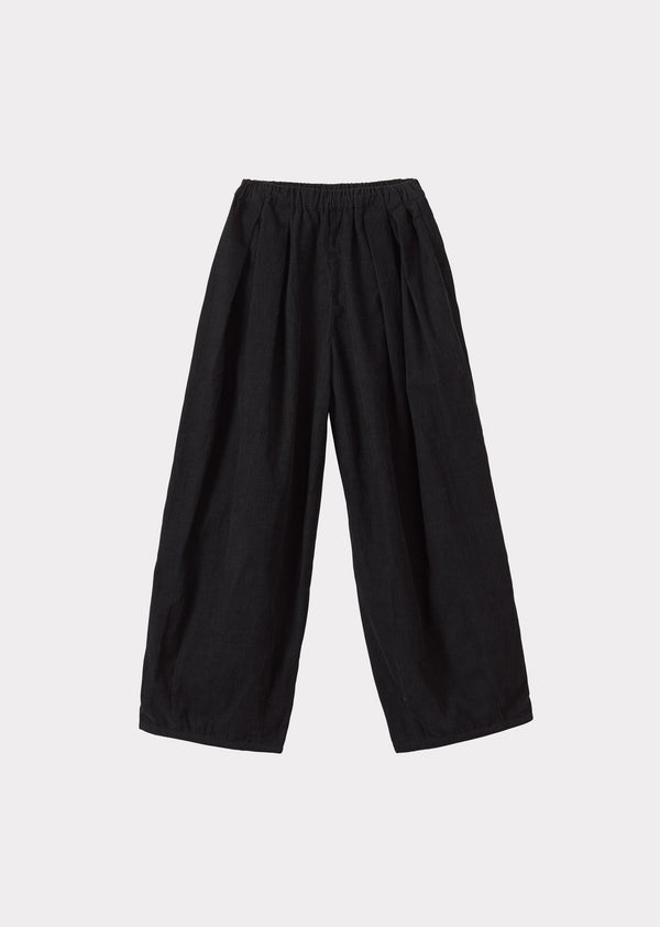 caramel BOBBY CHILDREN'S COTTON TROUSERS - BLACK