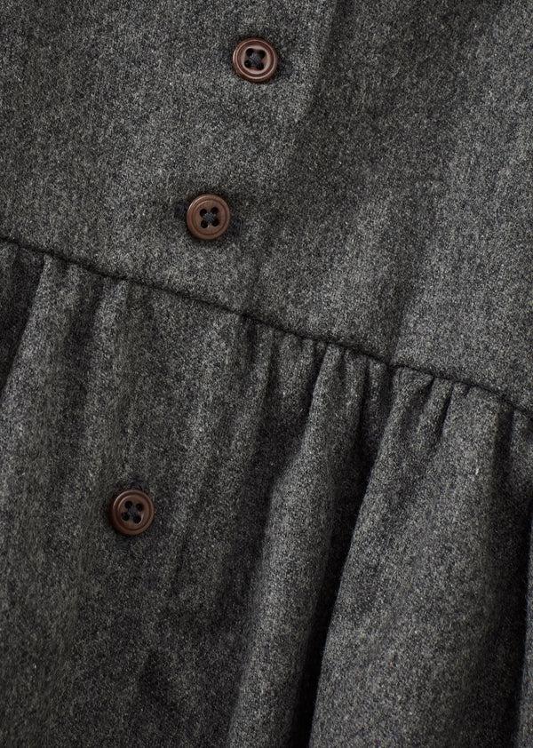 Caramel BOGDA BABY DRESS - CHARCOAL MELANGE
