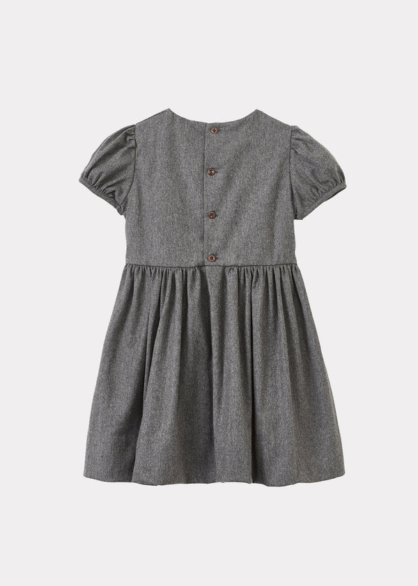 Caramel BOGDA GIRL DRESS - CHARCOAL MELANGE