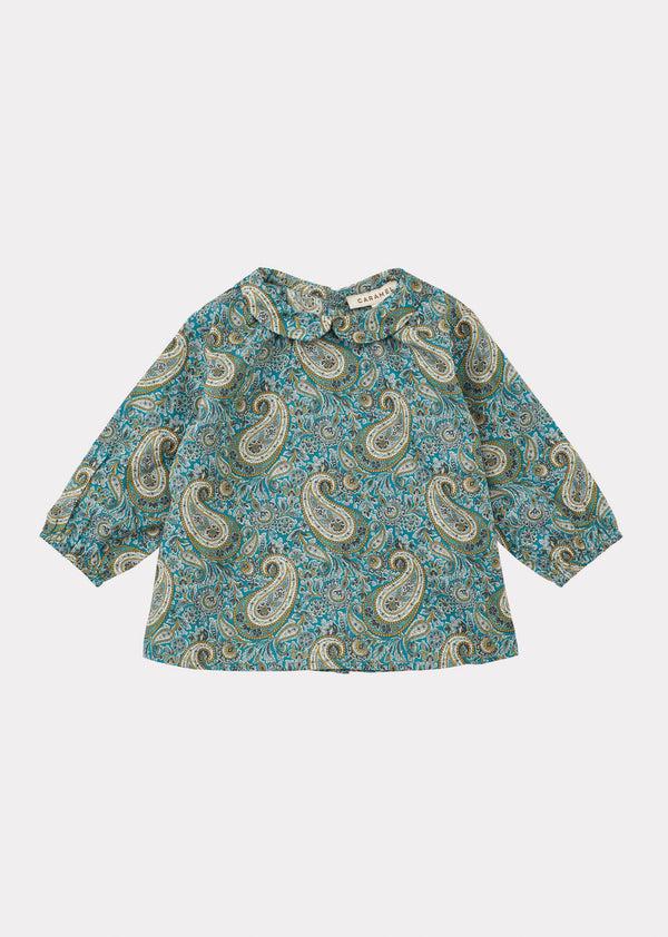 caramel BRISTOL BABY SHIRT - PAISLEY