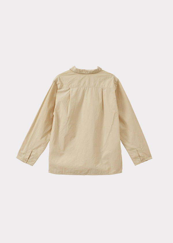 Caramel BULLSHARK CHILDREN'S COTTON SHIRT - ECRU