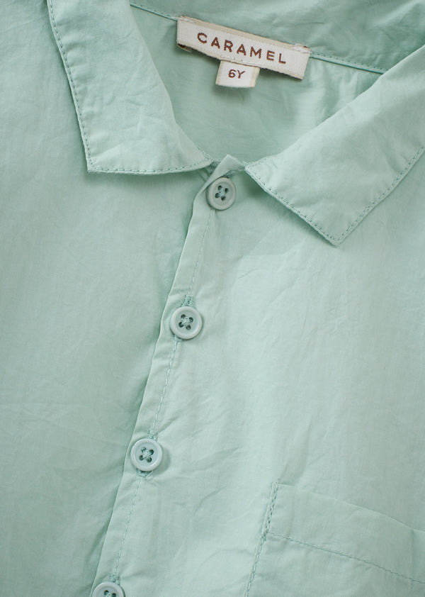Caramel BULLSHARK CHILDREN'S COTTON SHIRT - MINT