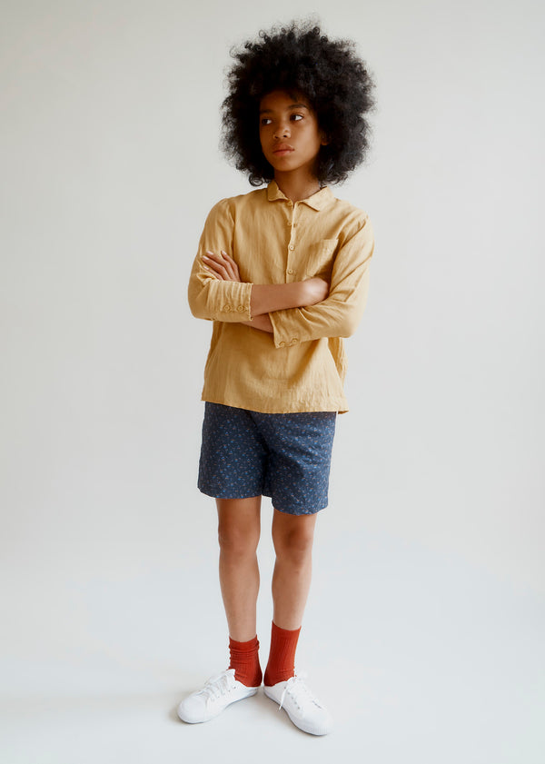 Caramel BULLSHARK CHILDREN'S COTTON SHIRT - OCHRE