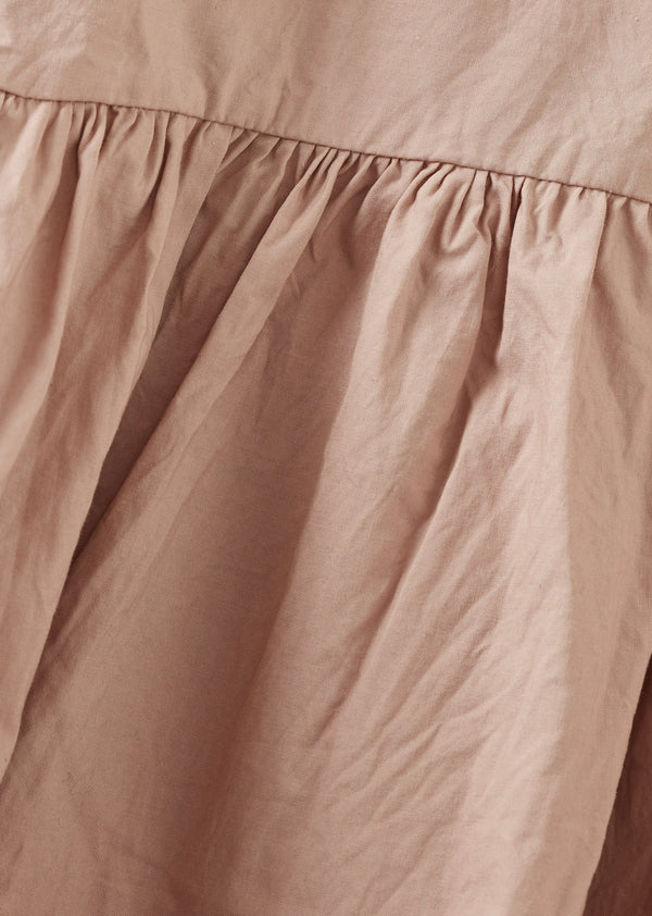 Caramel CALLIOPE GIRL'S COTTON BLOUSE - DUSTY ROSE