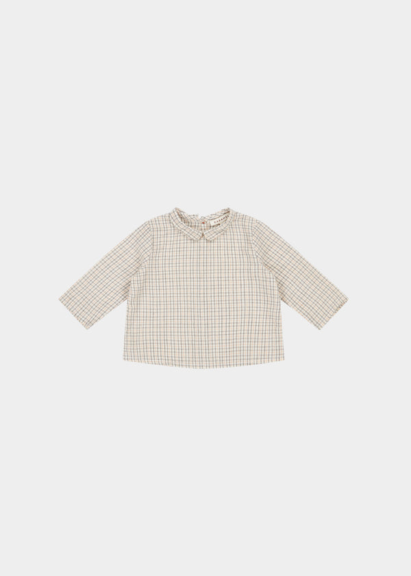 caramel CARROT BABY SHIRT - ORANGE CHECK