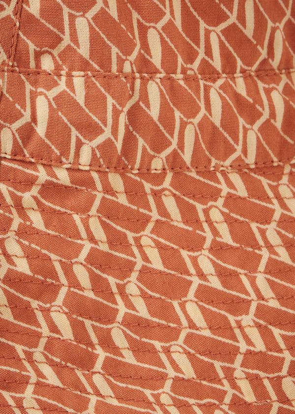 Caramel CEDRUS HAT - APRICOT GEO PRINT