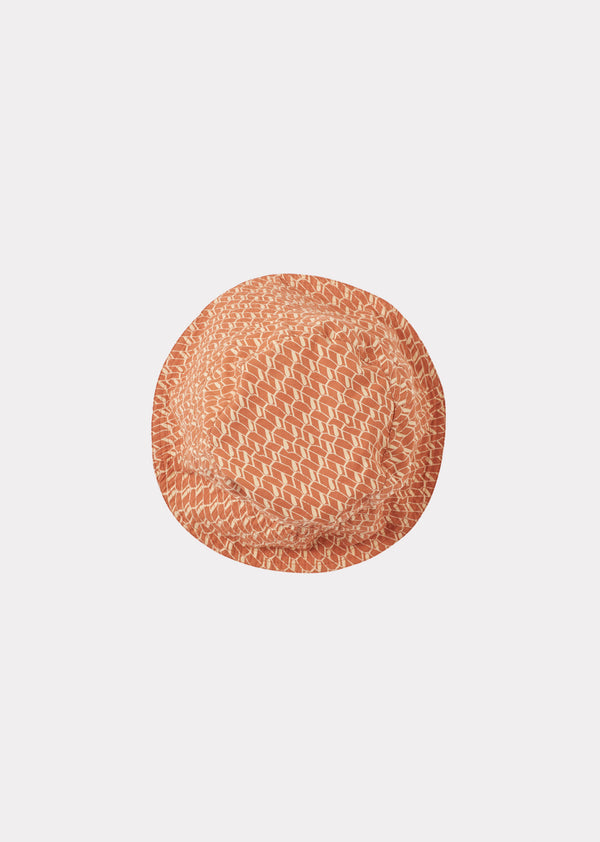 Caramel CEDRUS HAT - APRICOT GEO PRINT