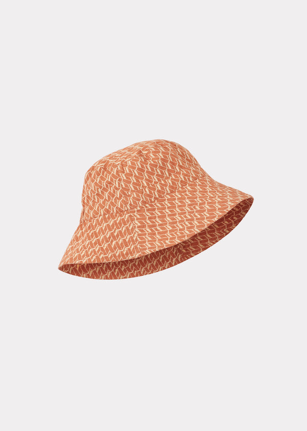 caramel CEDRUS HAT - APRICOT GEO PRINT