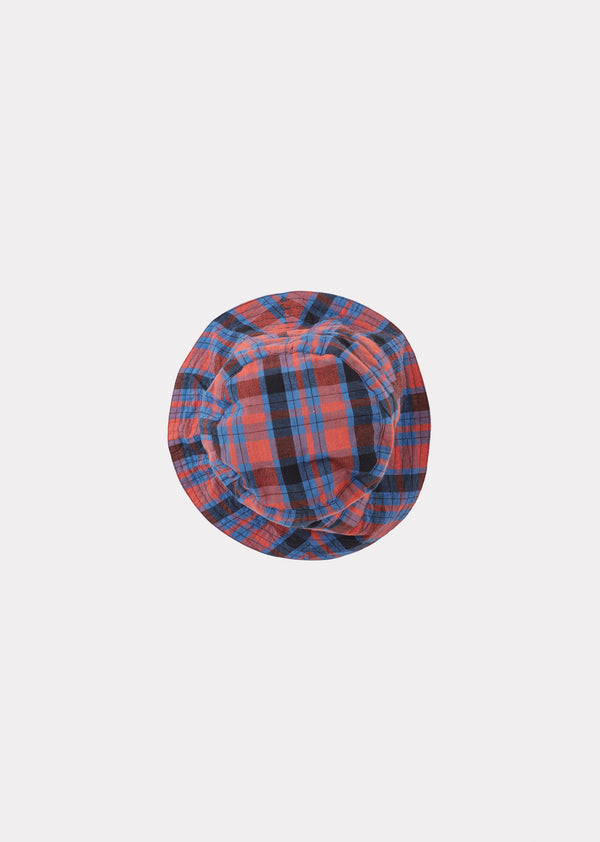 Caramel CEDRUS HAT - RED/BLUE TARTAN