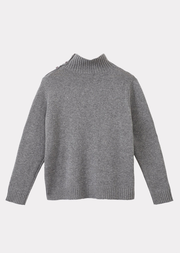 Caramel CERO WOMEN'S CASHMERE JUMPER - CHARCOAL