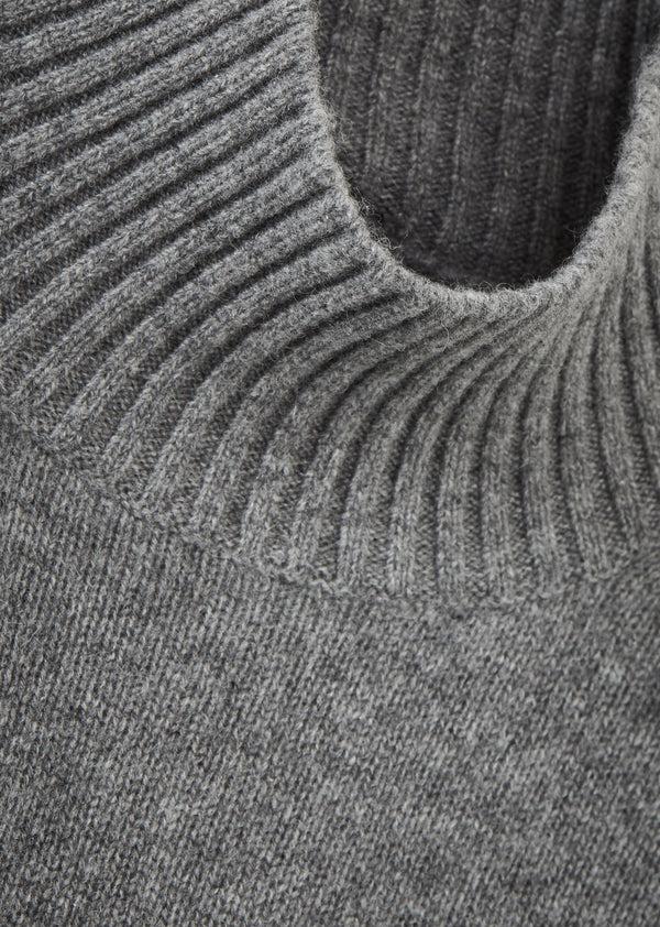 Caramel CERO WOMEN'S CASHMERE JUMPER - CHARCOAL
