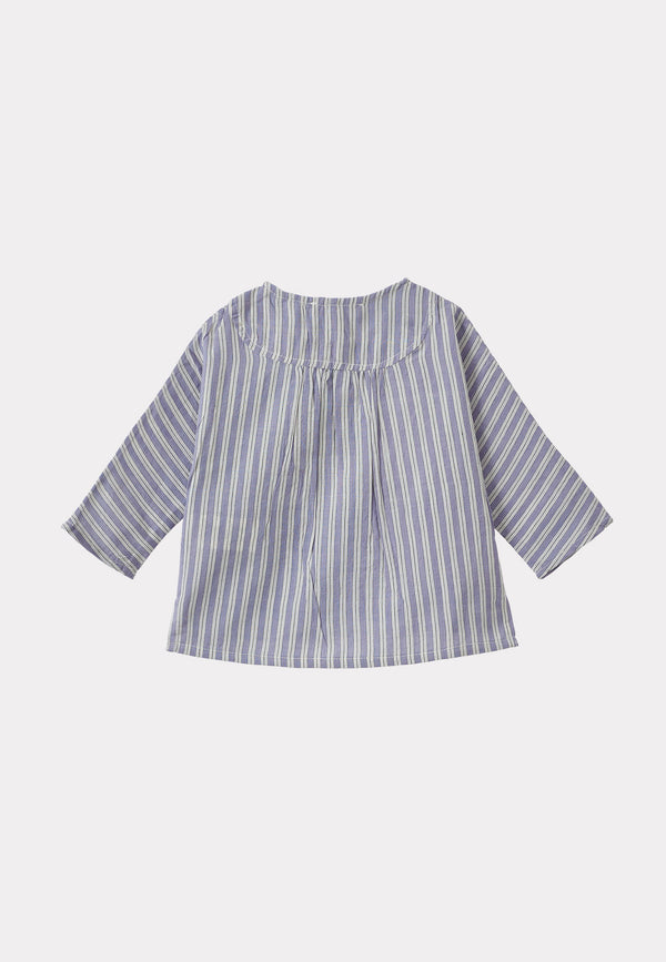 Caramel CHARD BABY SHIRT - VIOLET STRIPE