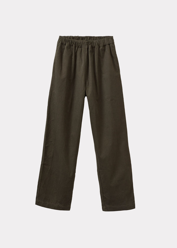 caramel CHICHESTER WOMEN'S COTTON TROUSERS - KHAKI