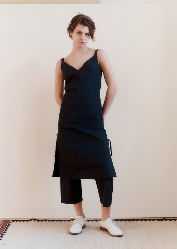 Caramel CHICHESTER WOMEN'S TAFFETA TROUSERS - BLACK