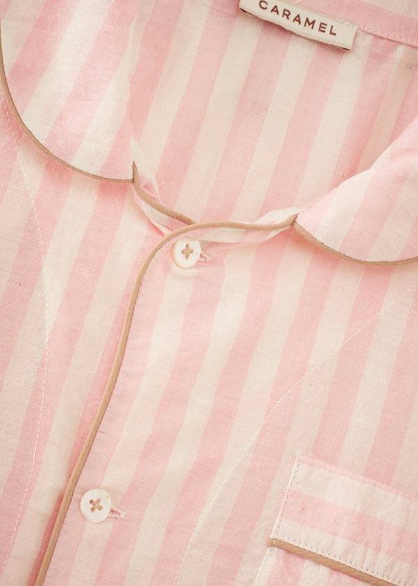 Caramel CHILD PYJAMA SET - CANDY PINK STRIPE