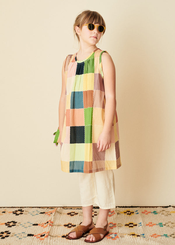 Caramel CICELY DRESS - GREEN/MULTICOLOUR