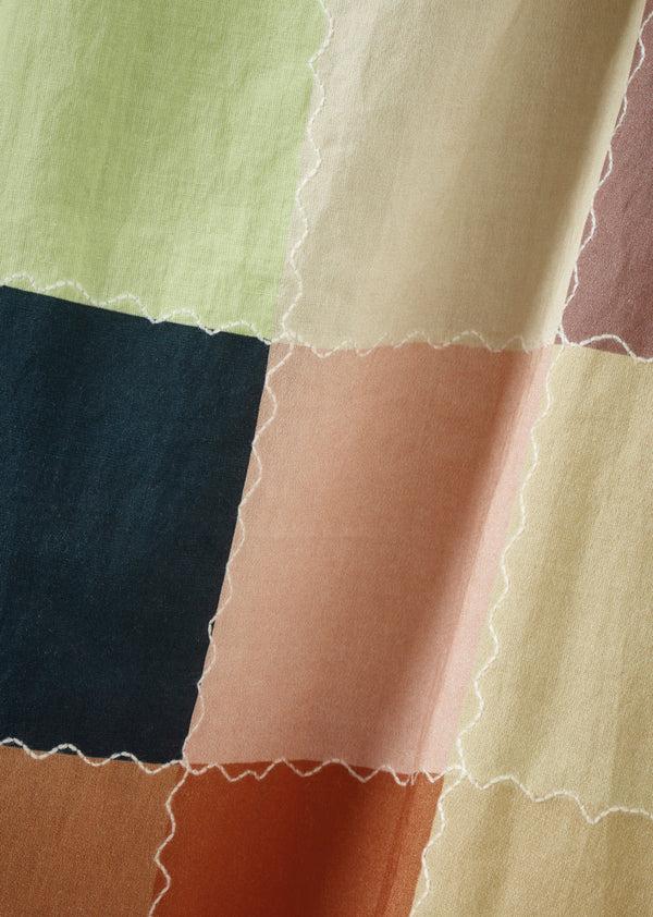 Caramel CICELY DRESS - GREEN/MULTICOLOUR