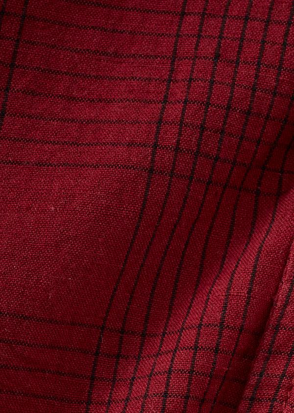 Caramel CLAIRE BABY COTTON DRESS - RED / BLACK CHECK