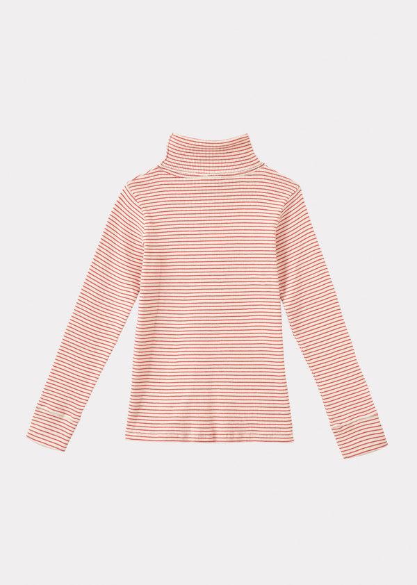 Caramel CLARO TURTLE NECK - REDCURRANT/CREAM