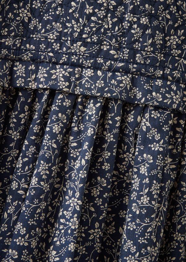 Caramel COLIMA BABY DRESS - NAVY FLORAL
