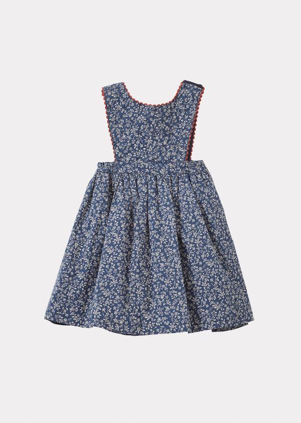 Caramel COLIMA BABY DRESS - NAVY FLORAL