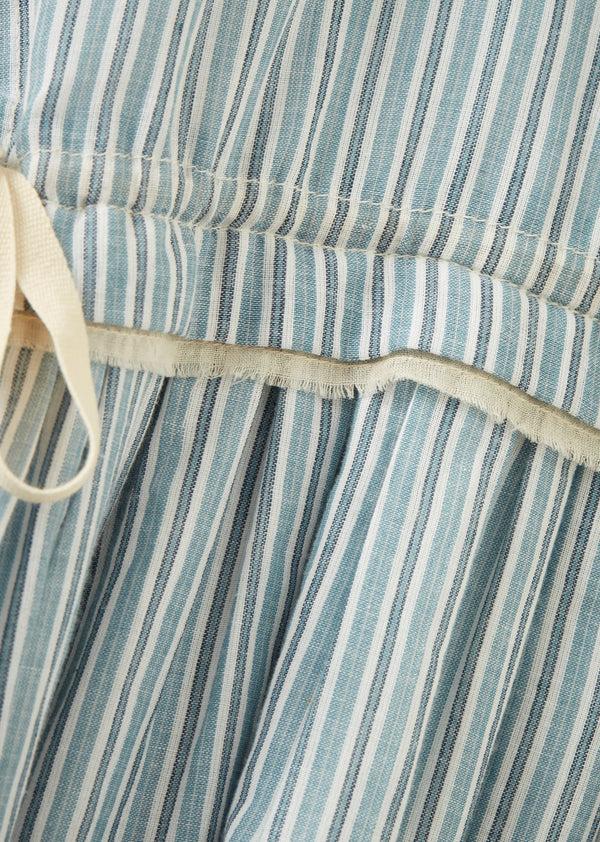 Caramel COLIMA DRESS - LIGHT BLUE STRIPE