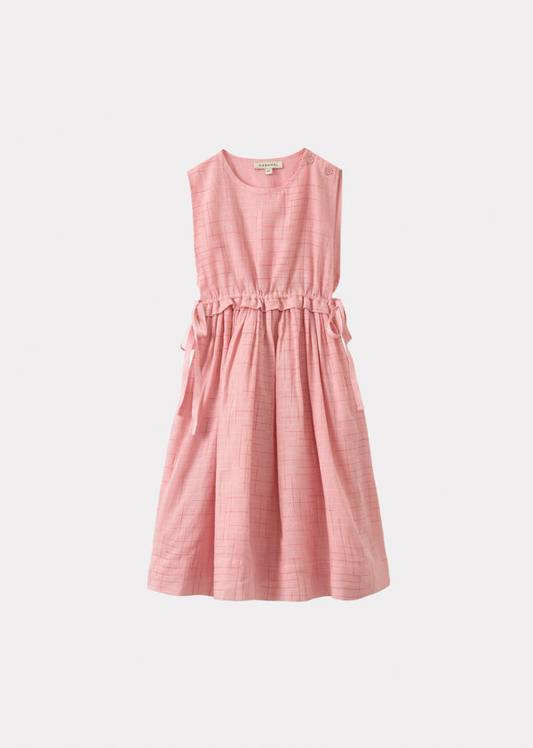 caramel COLIMA DRESS -PINK CHECK