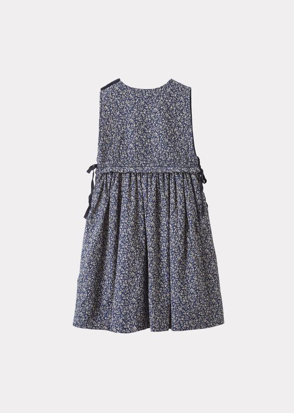 Caramel COLIMA GIRL DRESS - NAVY FLORAL