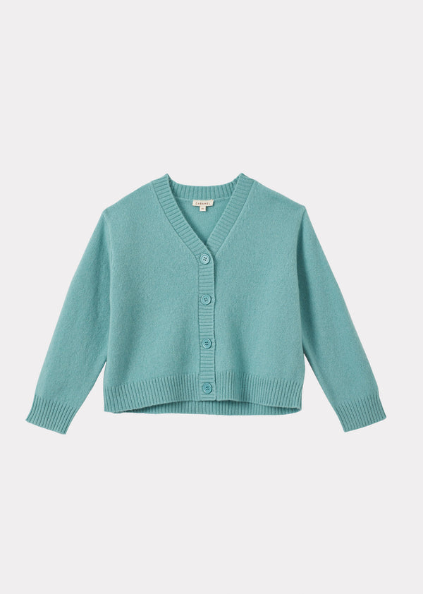 caramel COPPER PARTY CARDIGAN - LAGOON