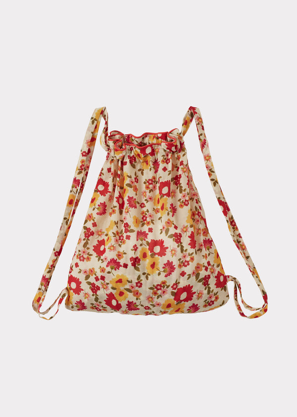 Caramel COTTON BACKPACK - VINTAGE FLORAL
