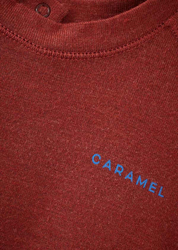 Caramel CRESS BABY T-SHIRT - BURGUNDY