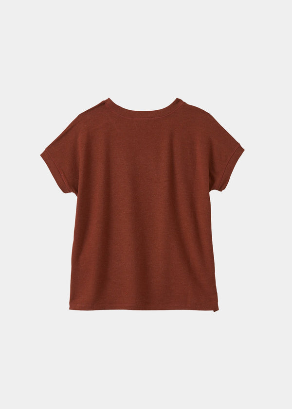 Caramel CRESS CHILDREN'S T-SHIRT - BURGUNDY