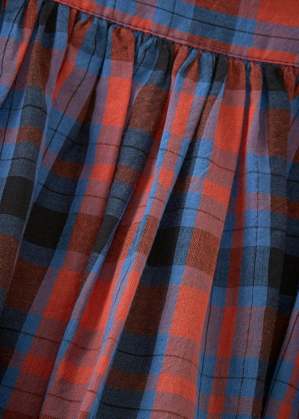 Caramel CUMIN SKIRT CHILD - RED/BLUE TARTAN