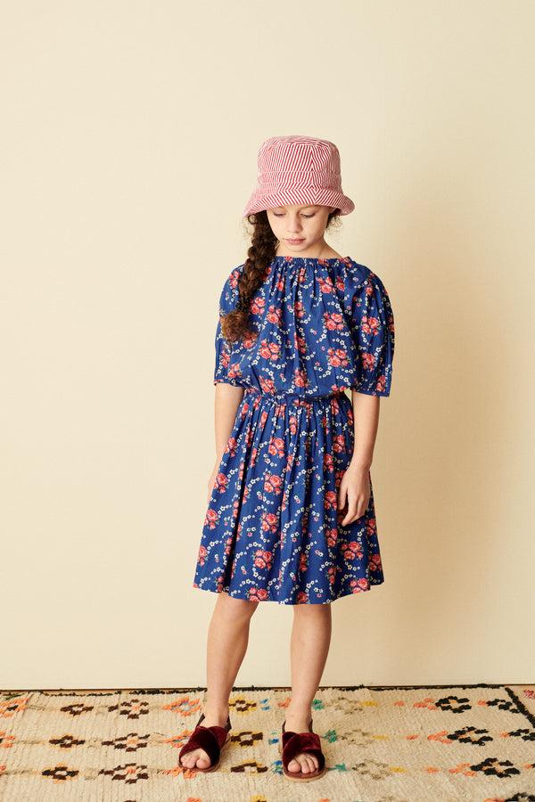 Caramel CUMIN SKIRT CHILD - ROSE POSY PRINT -BLUE