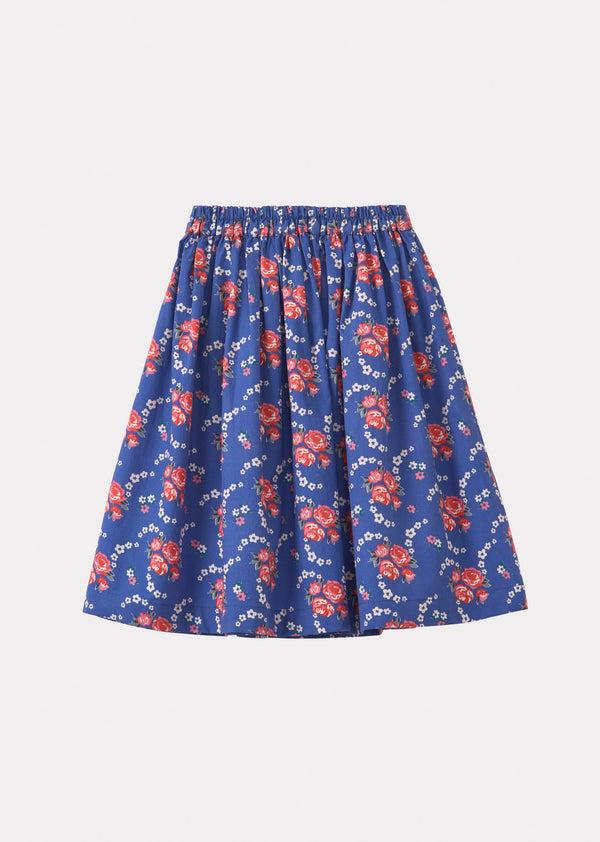 Caramel CUMIN SKIRT CHILD - ROSE POSY PRINT -BLUE
