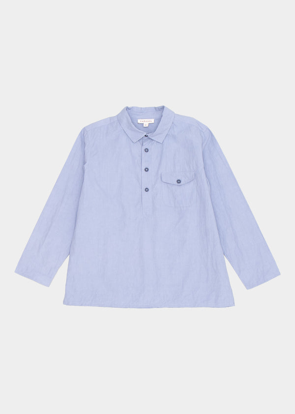 caramel ELBERT KIDS SHIRT - SLATE BLUE