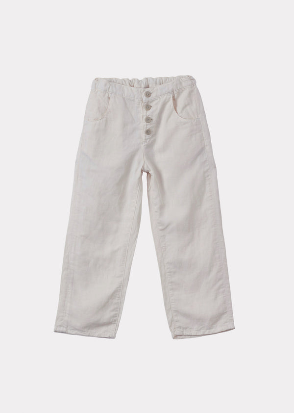 caramel ERODIUM CHILDREN'S TROUSERS - ECRU