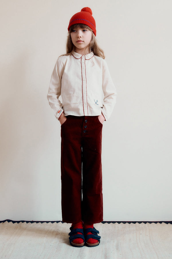 Caramel ERODIUM KIDS TROUSER - RUST