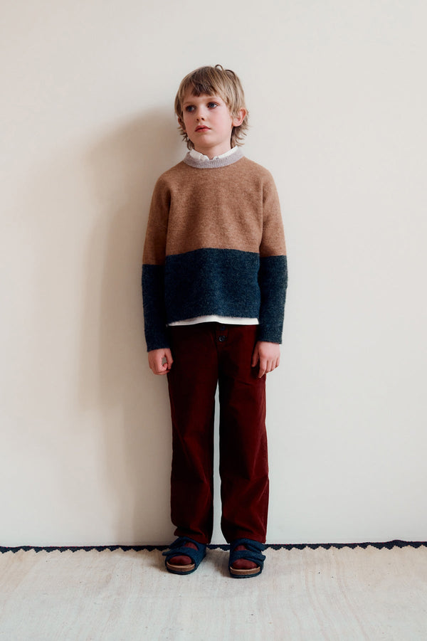 Caramel ERODIUM KIDS TROUSER - RUST