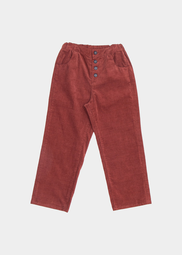 caramel ERODIUM KIDS TROUSER - RUST