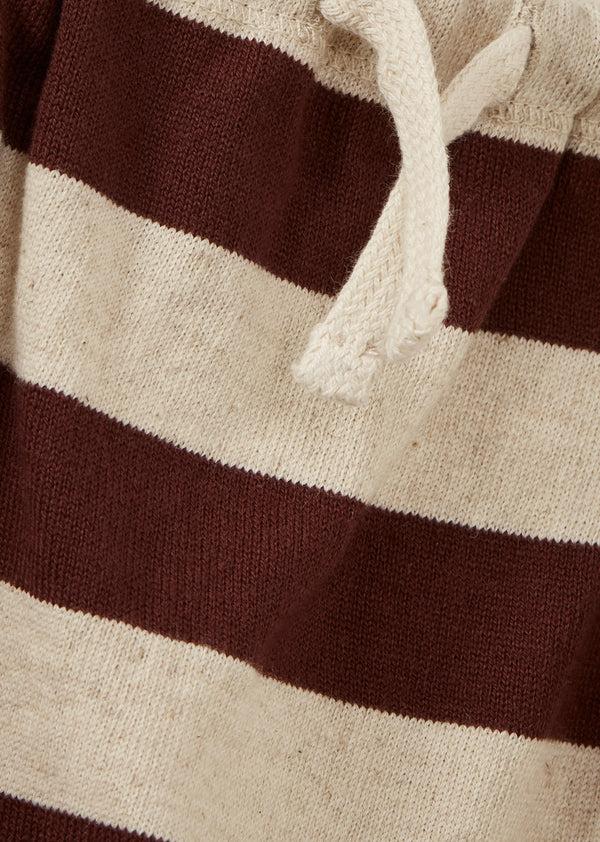 Caramel FLYNN BABY COTTON TROUSERS - ECRU TAN STRIPE