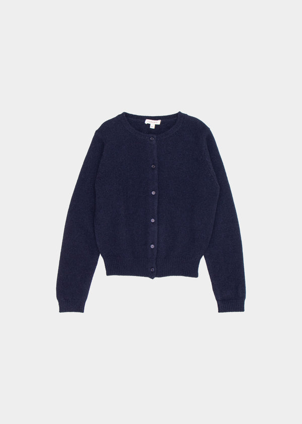 caramel GADWELL KIDS CARDIGAN - MIDNIGHT