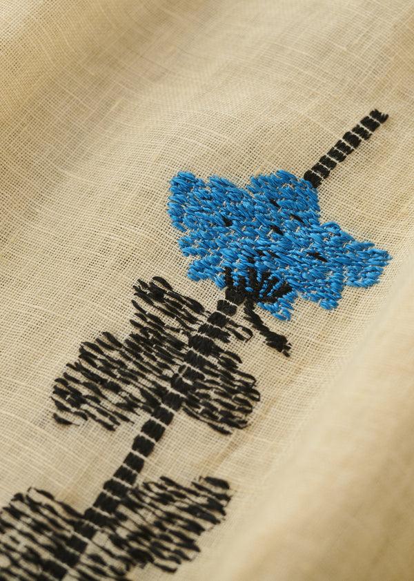 Caramel GINGER BABY GIRL'S LINEN DRESS - BEIGE