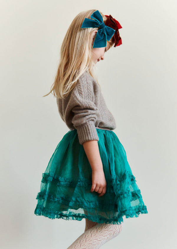 Caramel HALTON PARTY SKIRT - TEAL