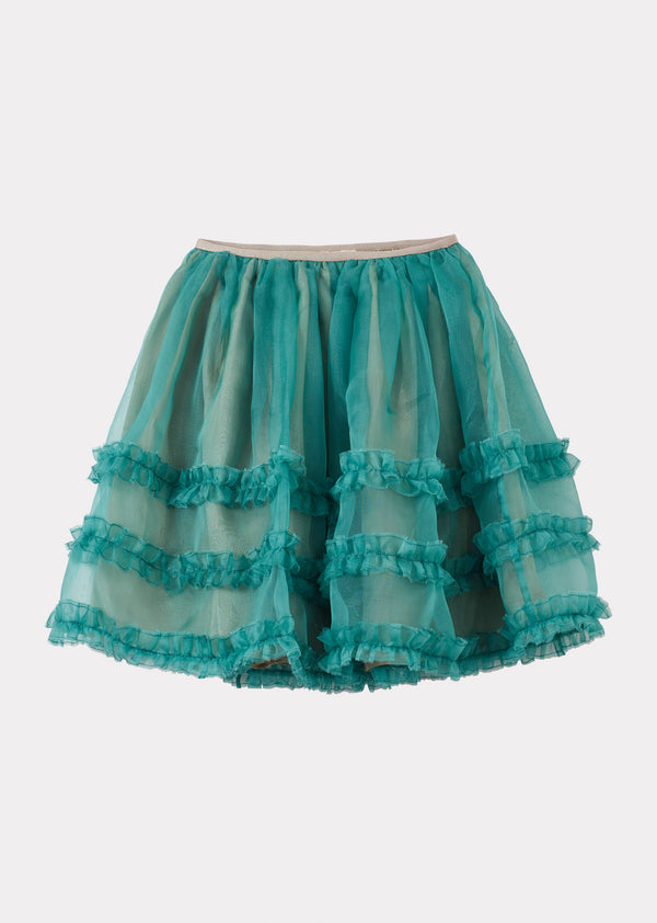 caramel HALTON PARTY SKIRT - TEAL