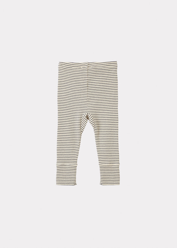 Caramel JUDD BABY COTTON LEGGINGS - NAVY / CREAM