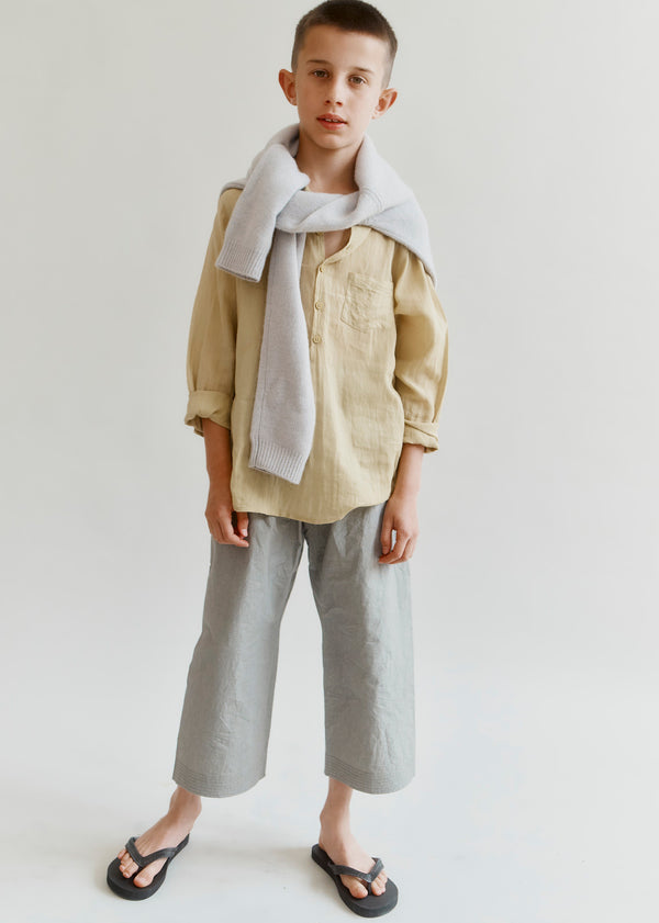 Caramel JUDO CHILDREN'S TROUSERS - GREY / GREEN