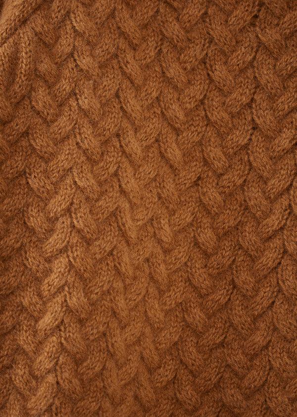 Caramel KALER CASHMERE CHILDREN'S JUMPER - TOFFEE